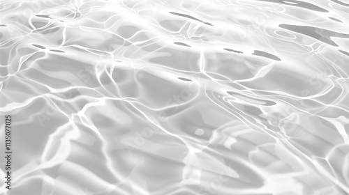 Abstract White Transparent Water with Shadow Surface Texture
