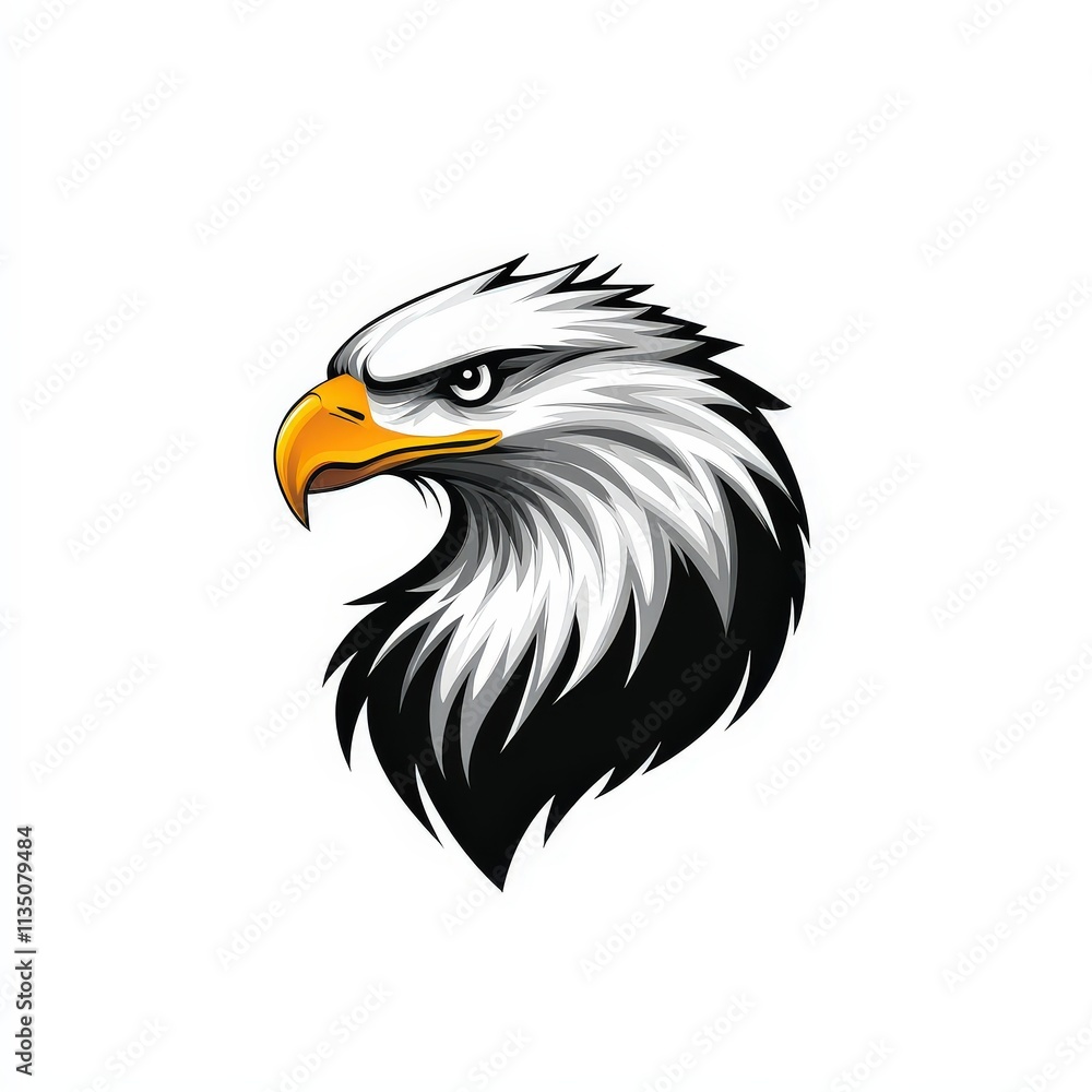 Eagle bird logo design, isolated on white background Eagle bird logo design, isolated on white background