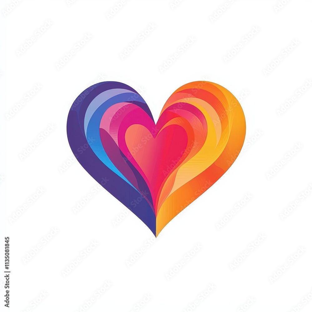 Design of heart icon logo illustration isolated on white background Design of heart icon logo illustration isolated on white background