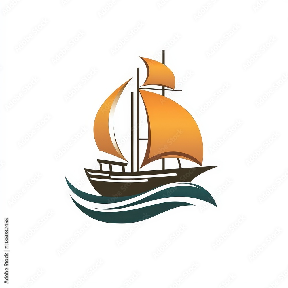 Design of ship icon logo illustration isolated on white background Design of ship icon logo illustration isolated on white background