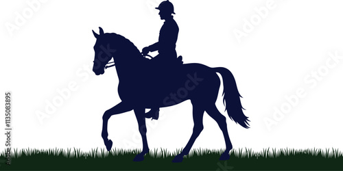 Horse riding silhouette collection