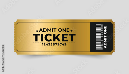 Golden Ticket Design for Events