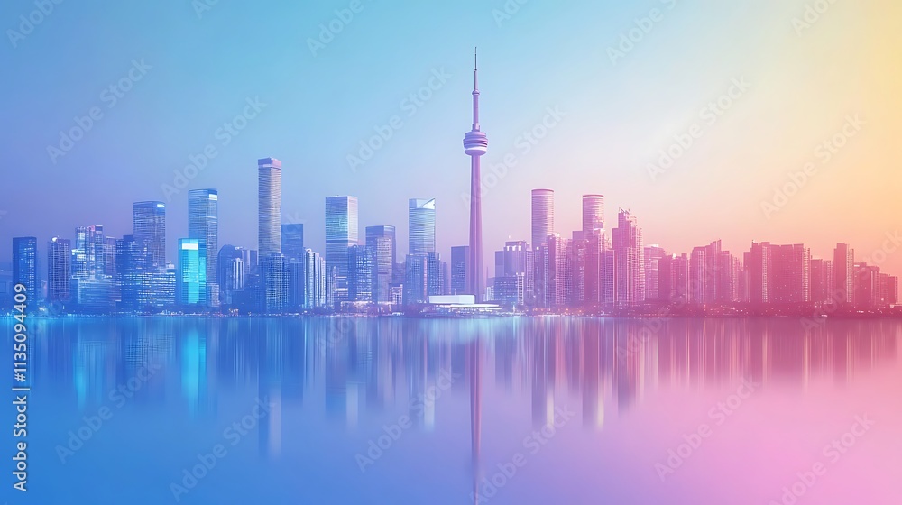 Urban Mystique Illustration with Cityscapes, Neon Lights, and Mysterious Atmosphere Urban Mystique Illustration with Cityscapes, Neon Lights, and Mysterious Atmosphere