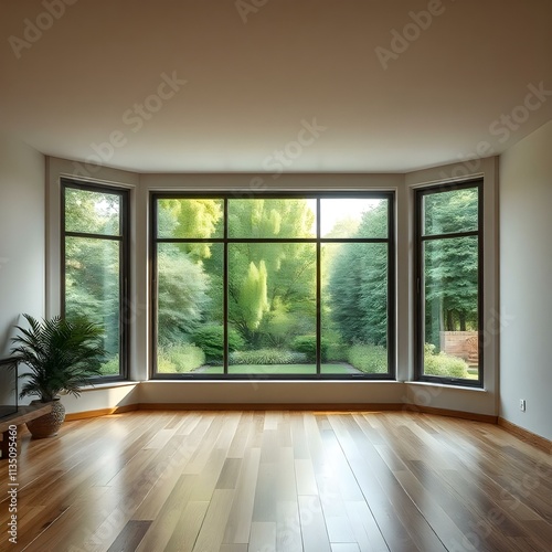 empty room with window