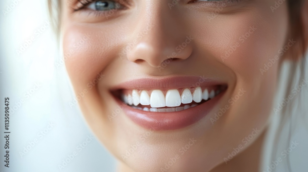 Bright and Cheerful Smile of a Young Woman Bright and Cheerful Smile of a Young Woman
