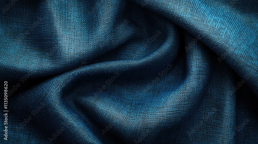 Deep Teal Draped Fabric Texture: A Luxurious Textile Background Deep Teal Draped Fabric Texture: A Luxurious Textile Background