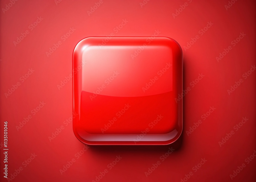 Panoramic View of a Blank Red Web Button for Digital Interfaces and Design Templates, Ideal for Creative Projects and User Interface Development Panoramic View of a Blank Red Web Button for Digital Interfaces and Design Templates, Ideal for Creative Projects and User Interface Development