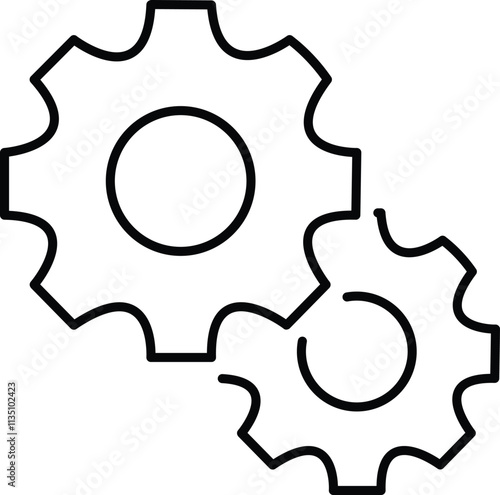 Methodology and software development concept editable stroke outline icons set flat vector illustration with transparent background.