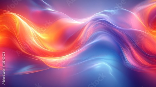 Wallpaper Mural A vibrant, flowing abstract design with smooth gradients of color. Torontodigital.ca