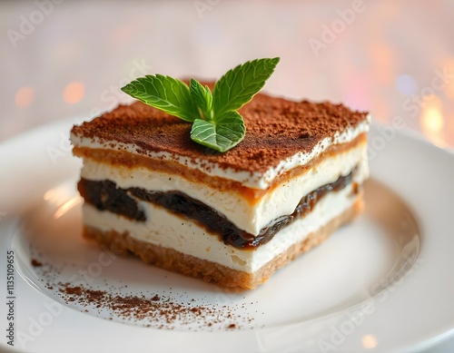 Assorted cakes in a shop window for sale