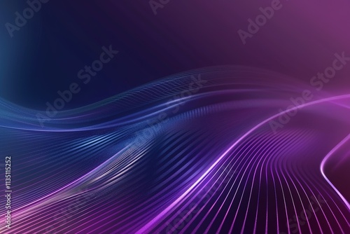 Purple and blue wave with a purple background