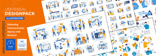Universal Design pack : Marketing, communication, agence web, business
