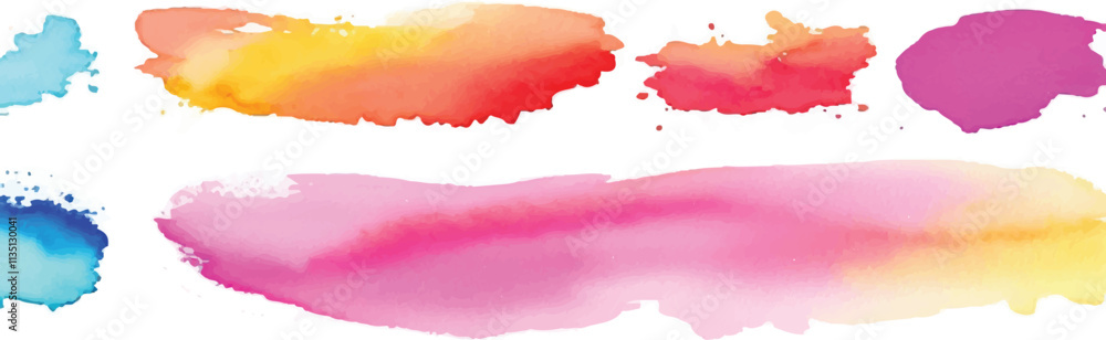 A vibrant set of watercolor circles in bold, multicolored splashes, creating a dynamic and expressive design on a clean white background. Perfect for art, digital projects, or decorative use. A vibrant set of watercolor circles in bold, multicolored splashes, creating a dynamic and expressive design on a clean white background. Perfect for art, digital projects, or decorative use.