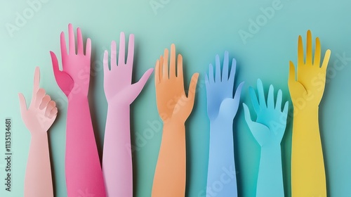 Diversity Inclusion And Equality Concept - Paper People Silhouettes On Hands