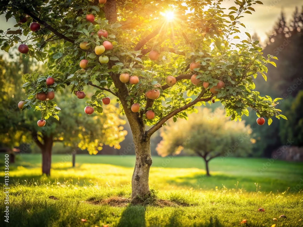 Serene Minimalist Photography of an Apple Tree in a Tranquil Garden Setting, Emphasizing Nature's Simplicity and the Beauty of Organic Forms in Soft Natural Light Serene Minimalist Photography of an Apple Tree in a Tranquil Garden Setting, Emphasizing Nature's Simplicity and the Beauty of Organic Forms in Soft Natural Light