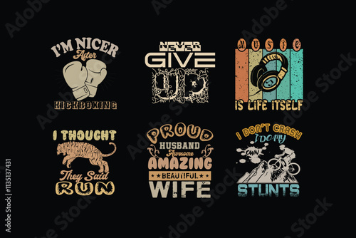 Vintage bike t shirt design vector illustration	 photo