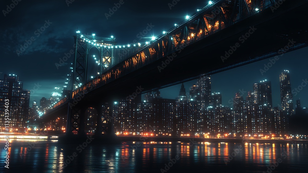 Urban Mystique Illustration with Cityscapes, Neon Lights, and Mysterious Atmosphere Urban Mystique Illustration with Cityscapes, Neon Lights, and Mysterious Atmosphere