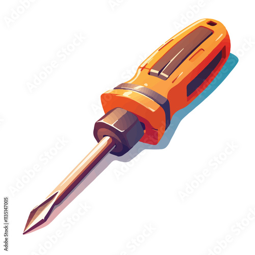 Illustration of a screwdriver and tools