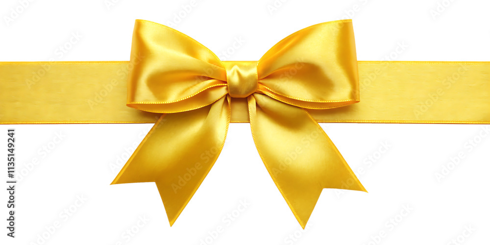 luxurious golden satin ribbon bow, isolated on transparent background. luxurious golden satin ribbon bow, isolated on transparent background.