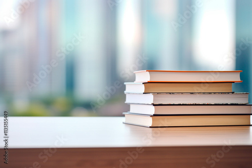 A warm library environment honoring International Literacy Day with diverse books. photo