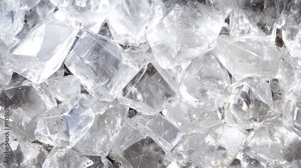 Stunning Close-Up of Sparkling Ice Cubes: A Textural Masterpiece Stunning Close-Up of Sparkling Ice Cubes: A Textural Masterpiece