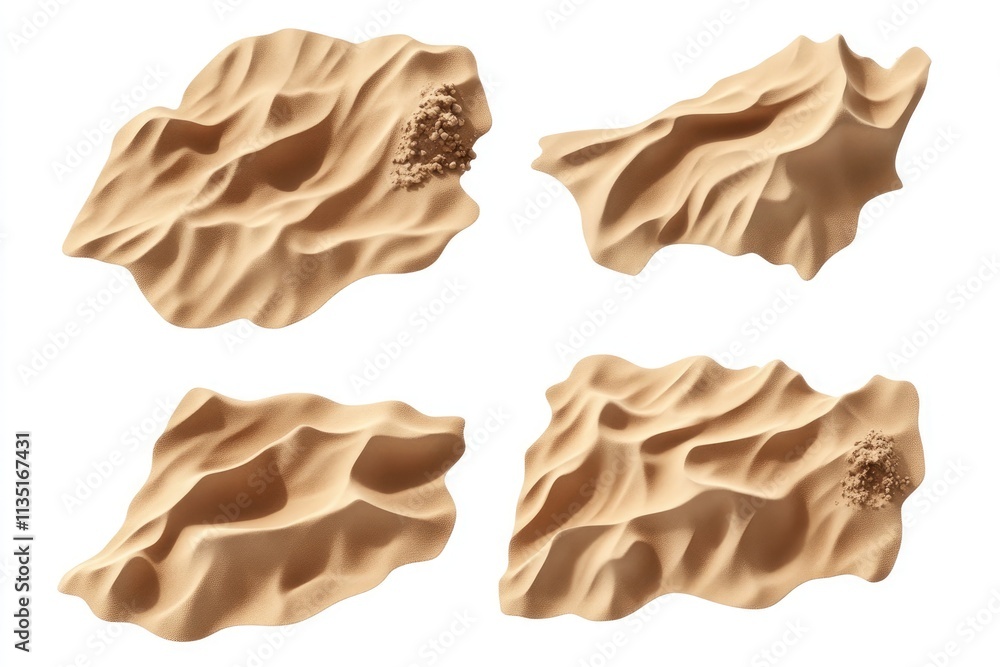 super realistic sand. isolated on a white background. design assets on sheet. kicked up messy sand in a super realistic style. super realistic sand. isolated on a white background. design assets on sheet. kicked up messy sand in a super realistic style.
