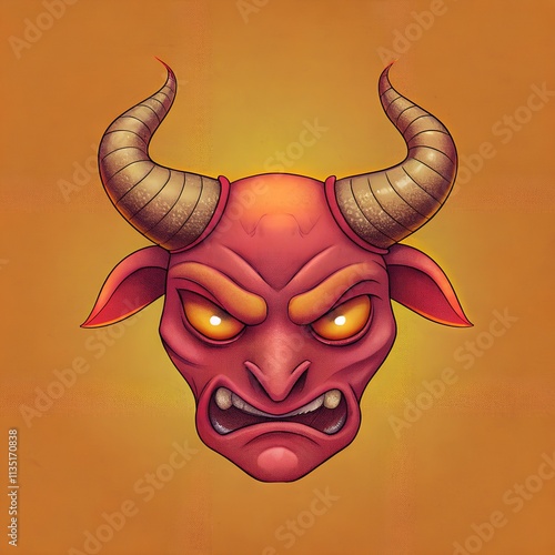 Angry Bull Illustration