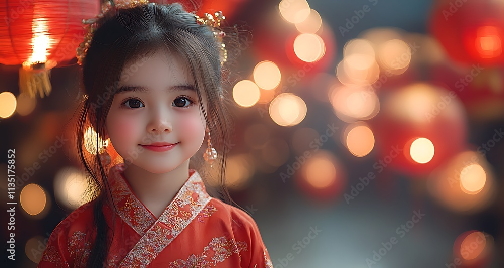Child in a Bright Red Dress, Radiating Joy
Child in a Bright Red Dress, Radiating Joy