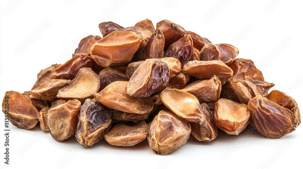 High-Quality Closeup of Dried Date Palm Fruits Isolated on White Background Ideal for Health and Culinary Promotions High-Quality Closeup of Dried Date Palm Fruits Isolated on White Background Ideal for Health and Culinary Promotions