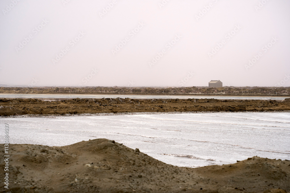 The namibian salt flats near Walvis Bay, Namibia The namibian salt flats near Walvis Bay, Namibia