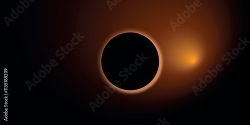 A solar eclipse is when the moon partially covers the sun. The event creates a striking contrast in the sky