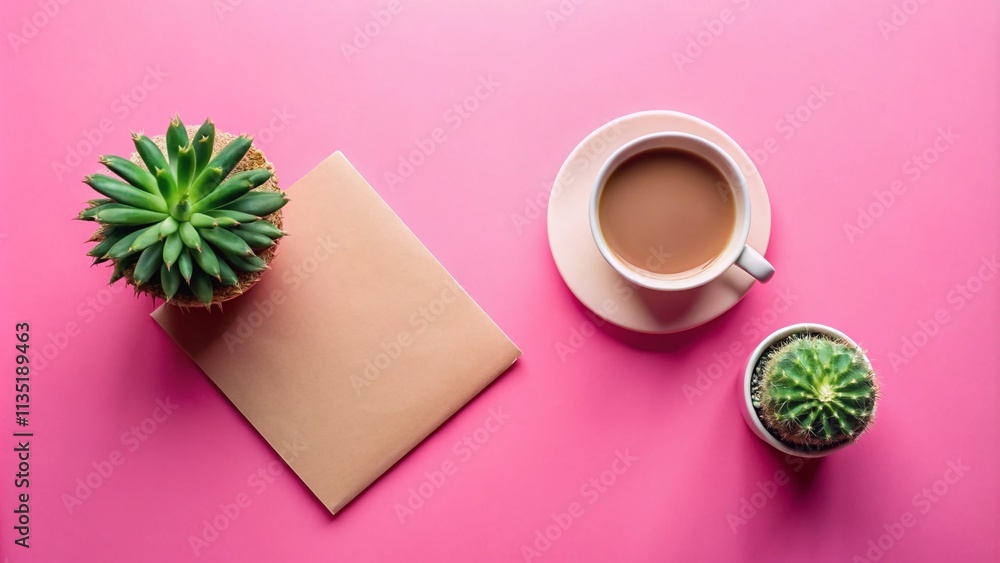 Stylish Old Pink Stationery Paper with Succulent Cactus and Coffee Mug Mockup - Perfect for Creative Projects and Branding Inspiration Stylish Old Pink Stationery Paper with Succulent Cactus and Coffee Mug Mockup - Perfect for Creative Projects and Branding Inspiration