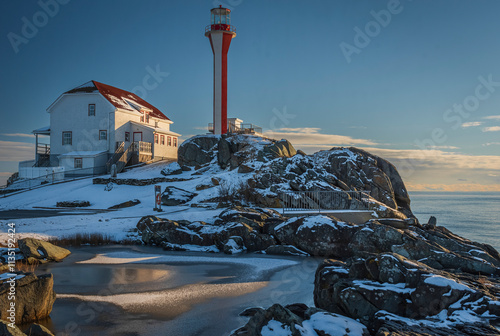 Fotografie Lighthouse in Harbour, Yarmouth, Nova Scotia