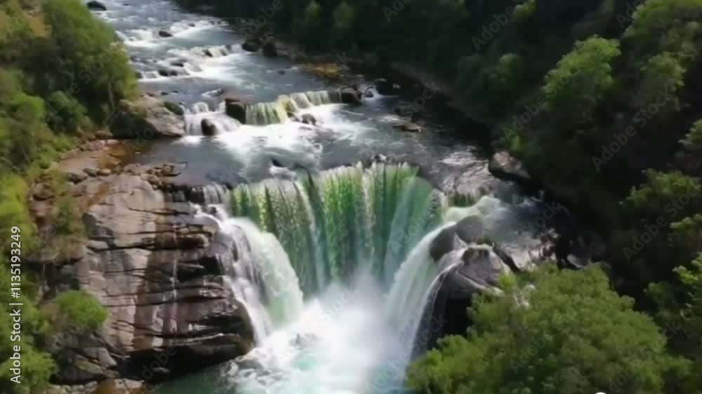 A beautiful cascade flowing through a lush green jungle , jungle, waterfall, nature, tropical, foliage, lush, green, beautiful beech A beautiful cascade flowing through a lush green jungle , jungle, waterfall, nature, tropical, foliage, lush, green, beautiful beech