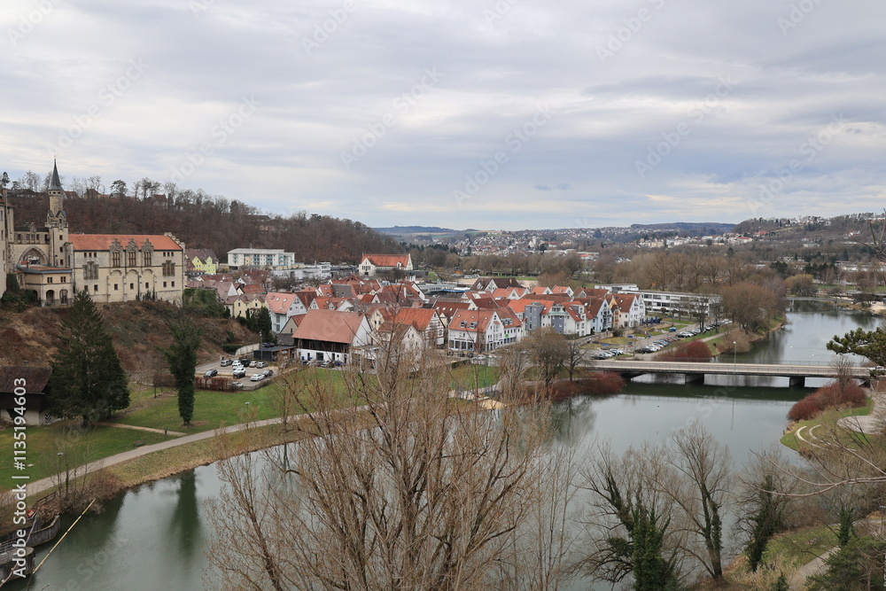 Blick in die Altstadt von Sigmaringen auf der Schwäbischen Alb Blick in die Altstadt von Sigmaringen auf der Schwäbischen Alb