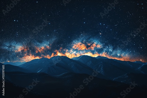 Wallpaper Mural Vibrant cosmic nebula  a stunning galaxy cloud scene in the expansive universe of astronomy Torontodigital.ca