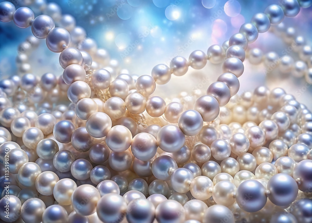 Surreal Dreamscape of Pearl Necklaces Intertwined in a Fluid Pattern, Evoking Elegance and Whimsy in an Ethereal Setting with Soft Lighting and a Mystical Atmosphere Surreal Dreamscape of Pearl Necklaces Intertwined in a Fluid Pattern, Evoking Elegance and Whimsy in an Ethereal Setting with Soft Lighting and a Mystical Atmosphere