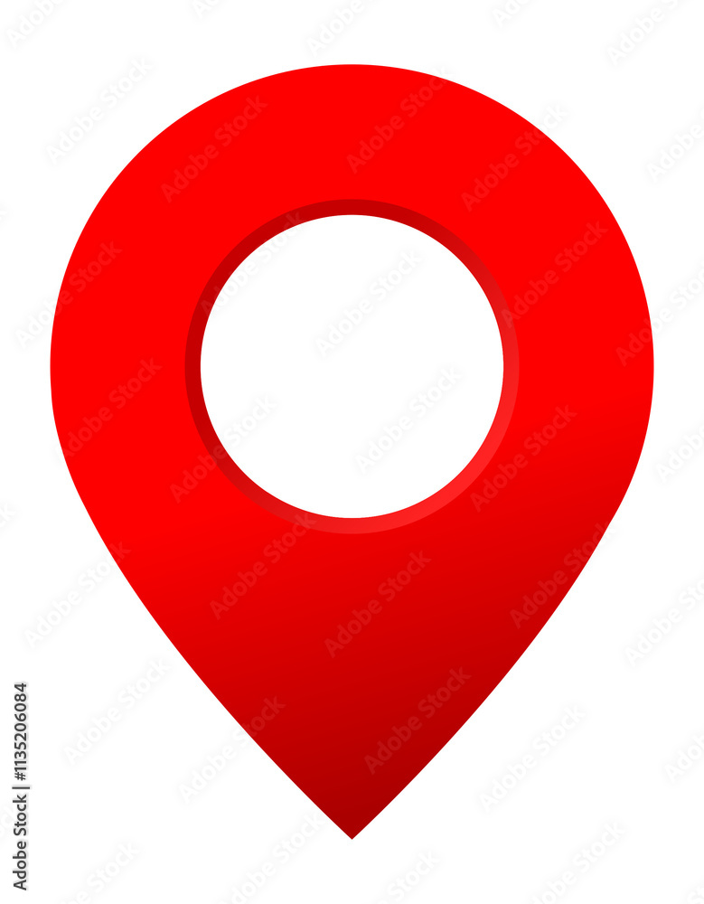 location pin on transparent background. location pin on transparent background.