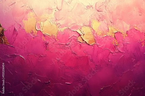 Valentine's Day background, pink and rose gold gradients, textured surface, soft shadows, romantic atmosphere photo