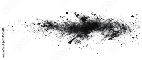 Grunge dust overlay texture, splattered abstract effect, isolated on plain white background, Transparent PNG