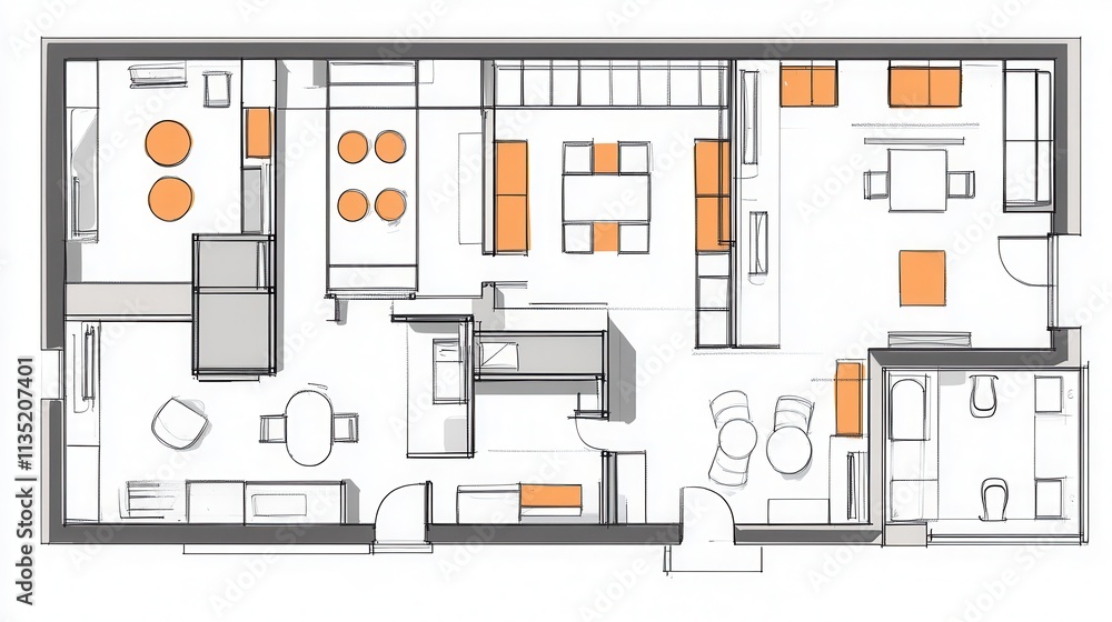 Modern House Floor Plan Design Layout Blueprint Modern House Floor Plan Design Layout Blueprint