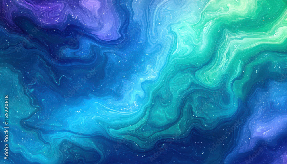 Abstract Blue Green Swirl Marble Texture Background Abstract Blue Green Swirl Marble Texture Background