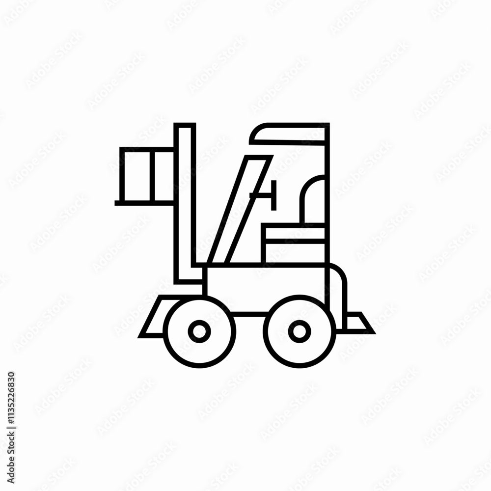 fork lift icon sign vector fork lift icon sign vector