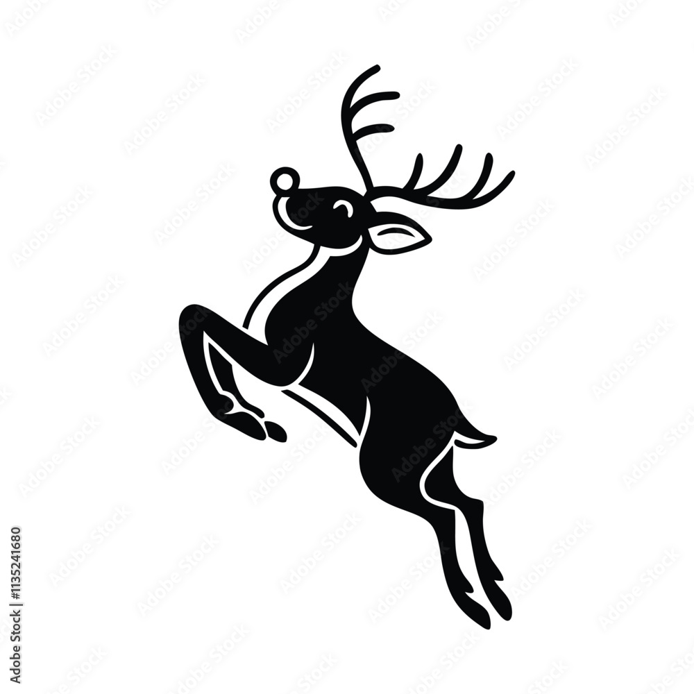 silhouette of a deer silhouette of a deer