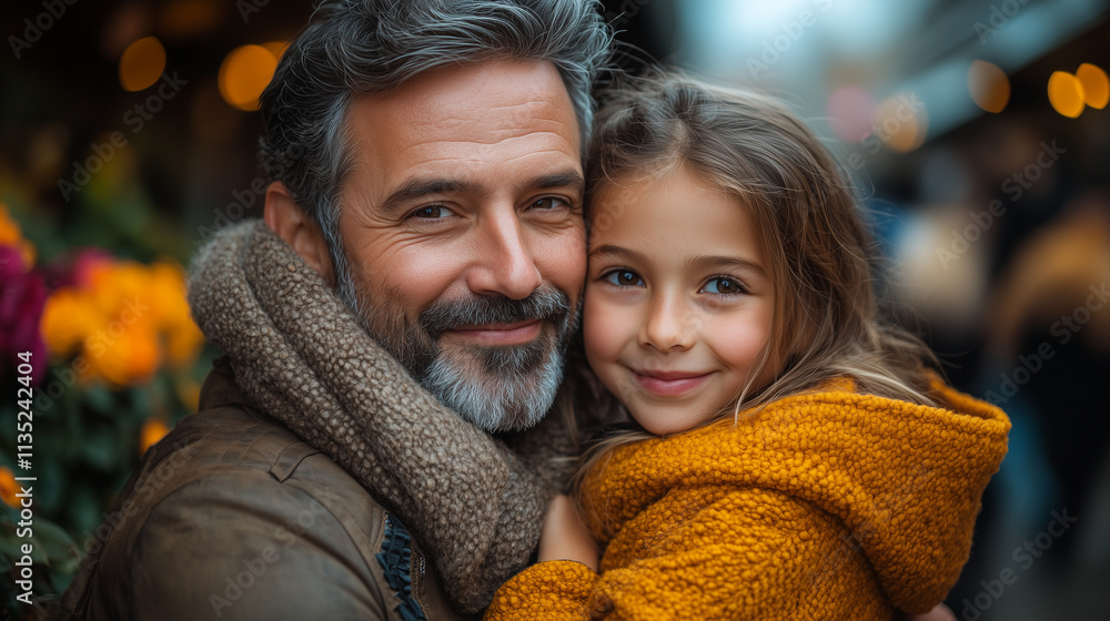 Family hugging and reuniting at an airport or train station. Family hugging and reuniting at an airport or train station.