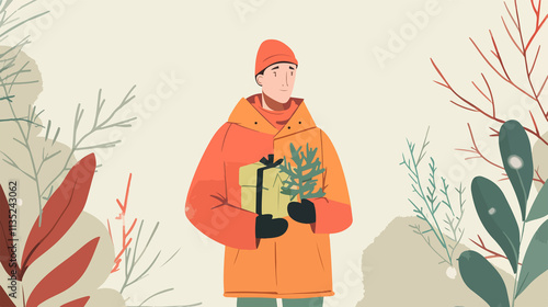 Winter Collection 4K Flat Vector Illustration Animation