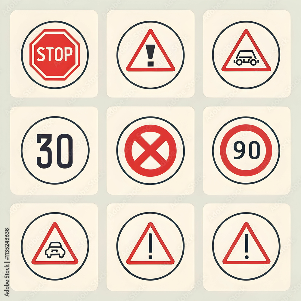 A road sign used for guiding, warning, or instructing drivers and pedestrians, A road sign used for guiding, warning, or instructing drivers and pedestrians,