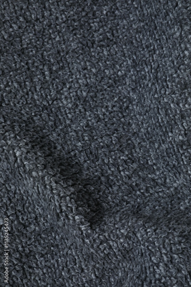Fototapeta premium Gray fabric background, close up view