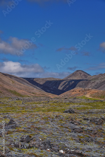 Fagradalsfjall Volcano June 28, 2024, active tuya volcano formed in the Last Glacial Period, Reykjanes Peninsula, by Reykjavík, Iceland photo