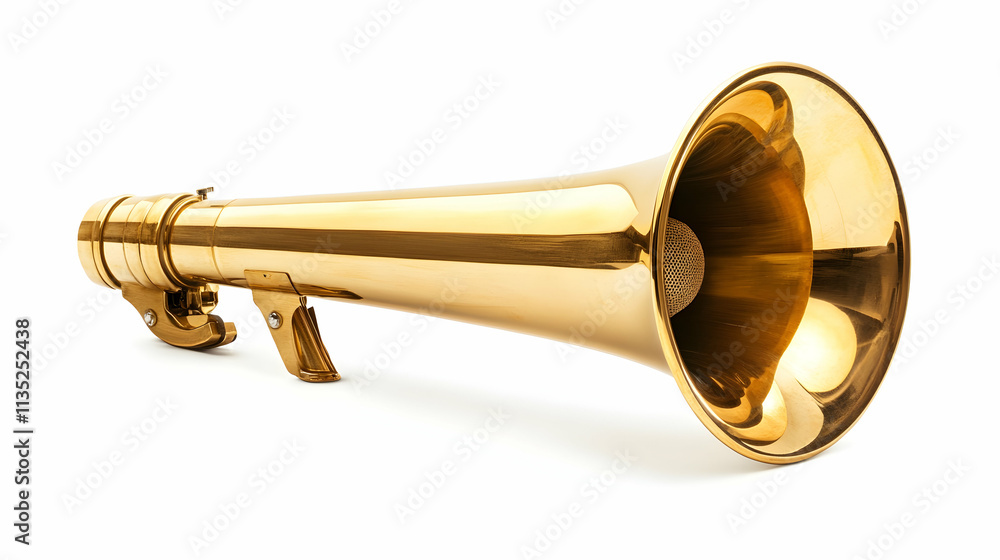 Electronic megaphone isolated on a white background with clipping pathhigh quality image Electronic megaphone isolated on a white background with clipping pathhigh quality image